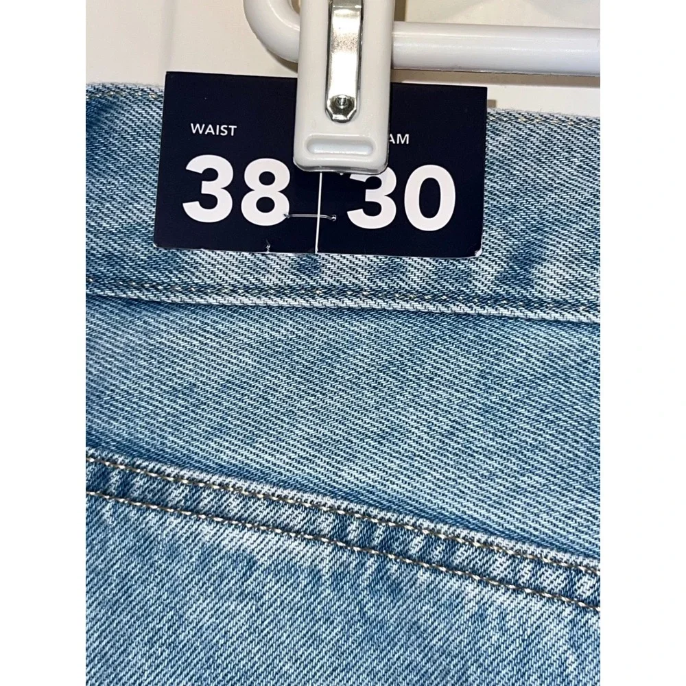 Tommy Jeans Mens Skater Jean Light Wash Blue Denim 38x28 DM16162 900 NWT